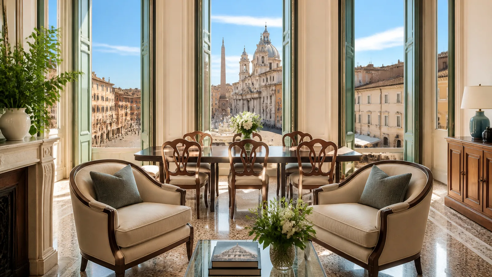 Split view of group class and one-to-one private Italian lesson online