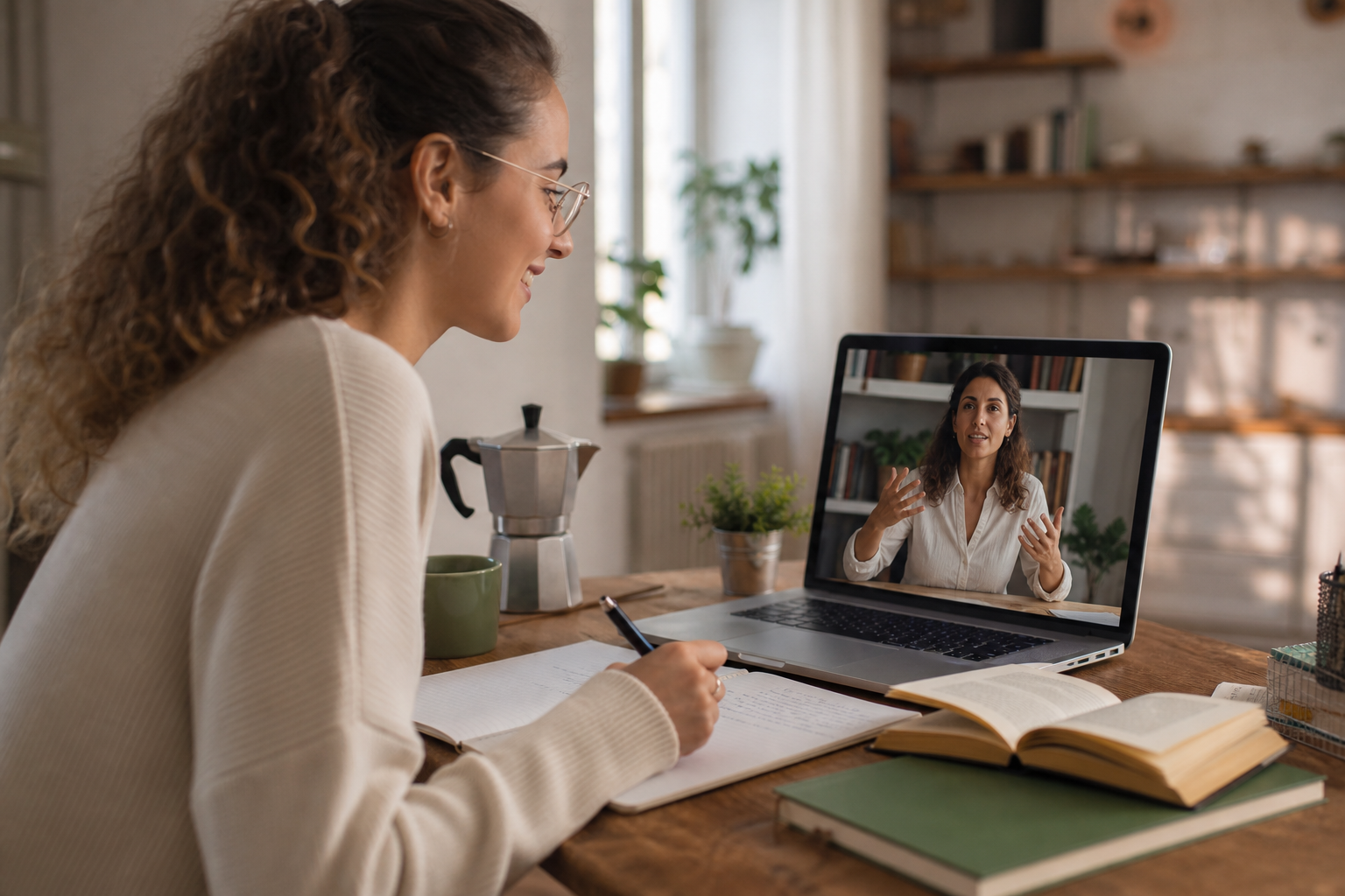 Online Italian class with live teacher
