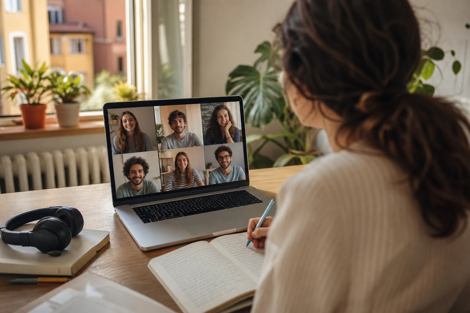 Small online group Italian class