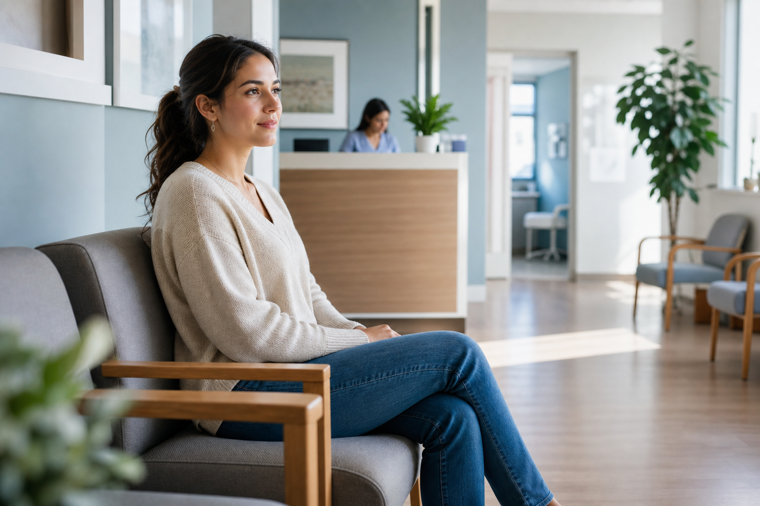Doctor consultation in a clean Italian medical office with patient describing symptoms